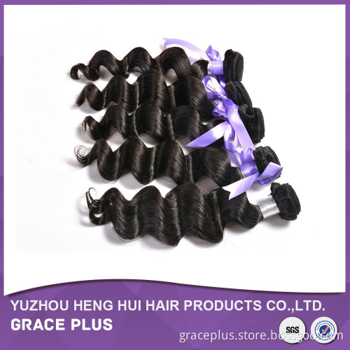 7A Grace Plus Hair High quality unprocessed virgin peruvian human hair factory price peruvian body wave